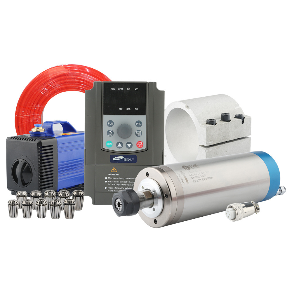 2.2Kw Water Cooled Spindle Kit Vfd - CNC Router Kiti 2,2 kW ER20