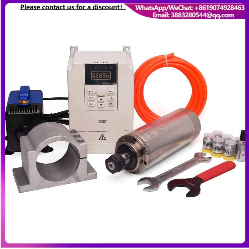 Uygun Fiyatlı, Yüksek Hızlı GD - 2.2Kw Water Cooled Spindle Kit Vfd incelemesi ve fiyatı